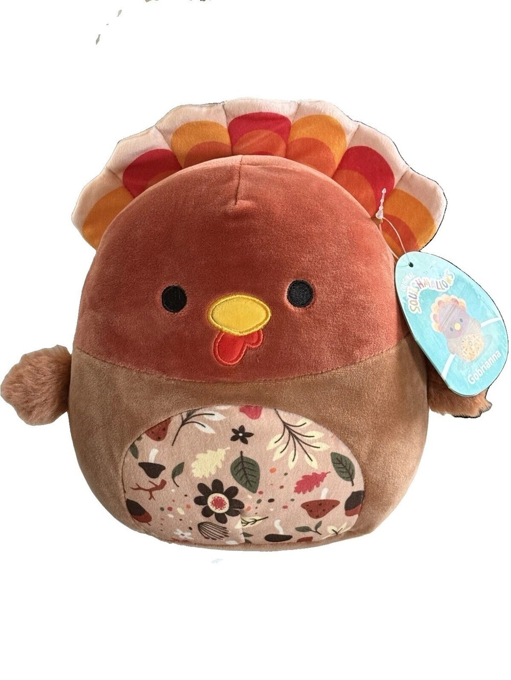 Squishmallows Gobrianna Turkey 8" Plush Thanksgiving Fall Harvest NWT Jazwares